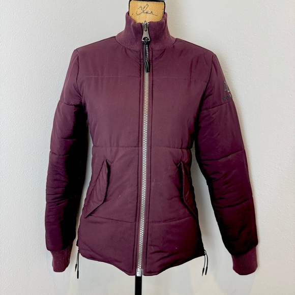 NORDEN PROJECT reversible puffer jacket burgundy black sustainable recycled - Picture 16 of 16